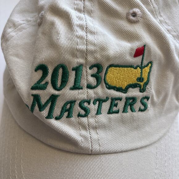 Augusta 2013 Masters Golf American Needle Hat Cap Beige Strap Back Adjustable GA - Picture 2 of 7